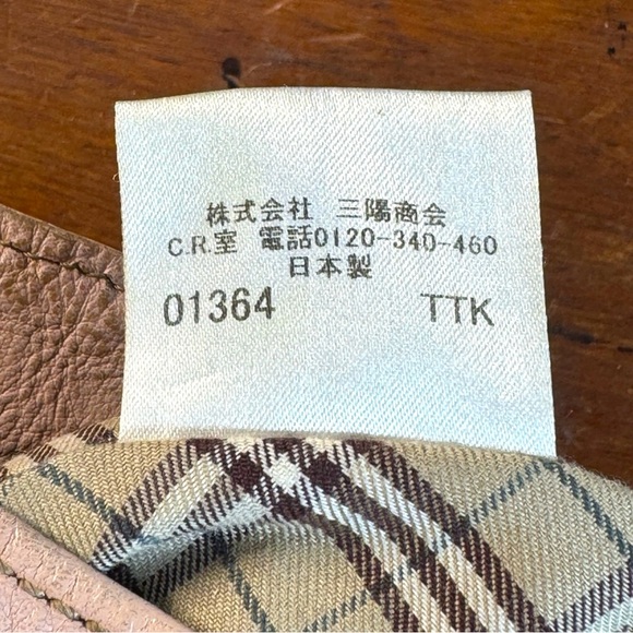 Burberry Blue Label Leather Pink Hobo Shoulder Bag - Picture 12 of 17